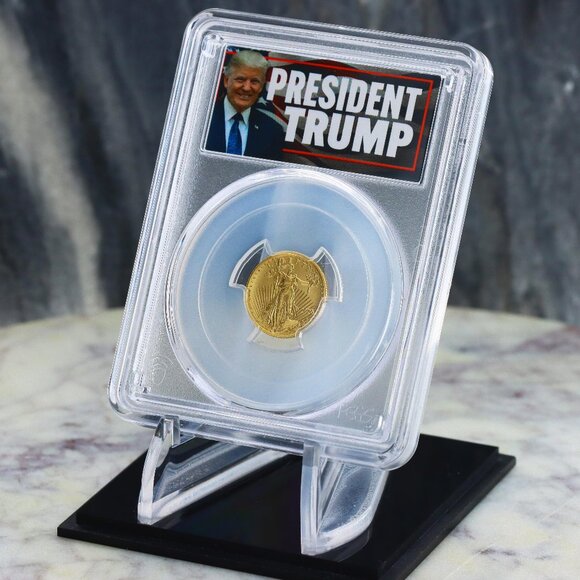 2025 $5 Gold Coin President Trump 47 Edition Liberty Gold Eagle Factory Sealed M - Picture 4 of 5